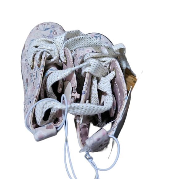 Kid's CAT & JACK Floral Lace Up Combat Boots Size 6 - Picture 7 of 7